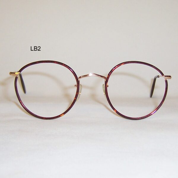 Classic 1970s gold/tortoiseshell Beaufort Windsor spectacles by Lesbro England