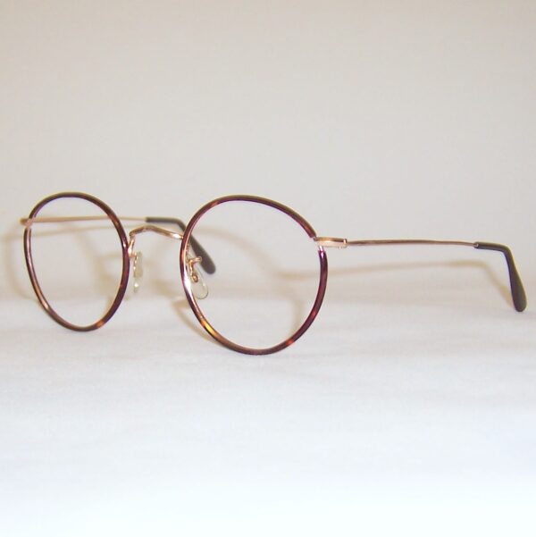 Classic 1970s gold/tortoiseshell Beaufort Windsor spectacles by Lesbro England - Image 3