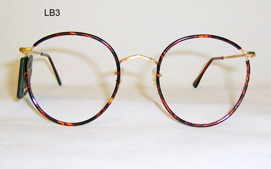 Classic 1970s gold/tortoiseshell Beaufort Windsor spectacles by Lesbro England