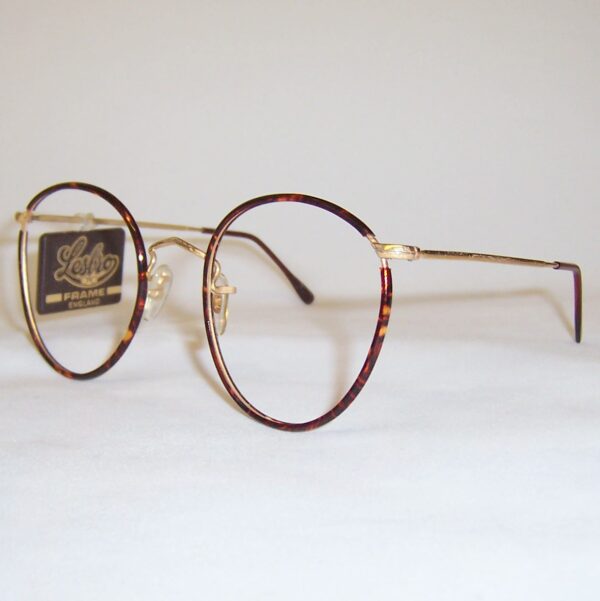 Classic 1970s gold/tortoiseshell Beaufort Windsor spectacles by Lesbro England - Image 2