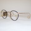 Classic 1970s gold/black Beaufort Windsor spectacles by Lesbro England - Image 2