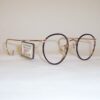 Classic 1970s gold/black Beaufort Windsor spectacles by Lesbro England - Image 3