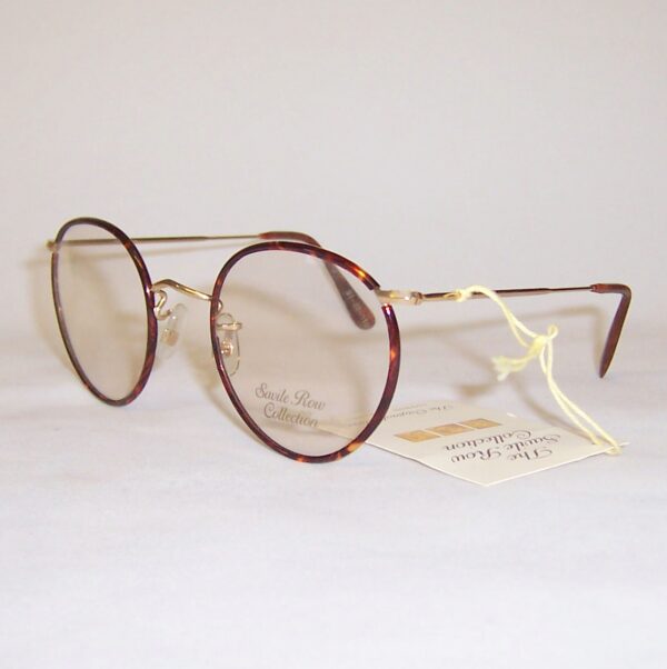 Classic Saville Row Collection gold filled panto eye spectacles by Algha - Image 3