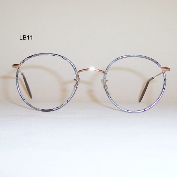 Classic 1970s gold/grey slate Pantoscopic spectacles by Lesbro England