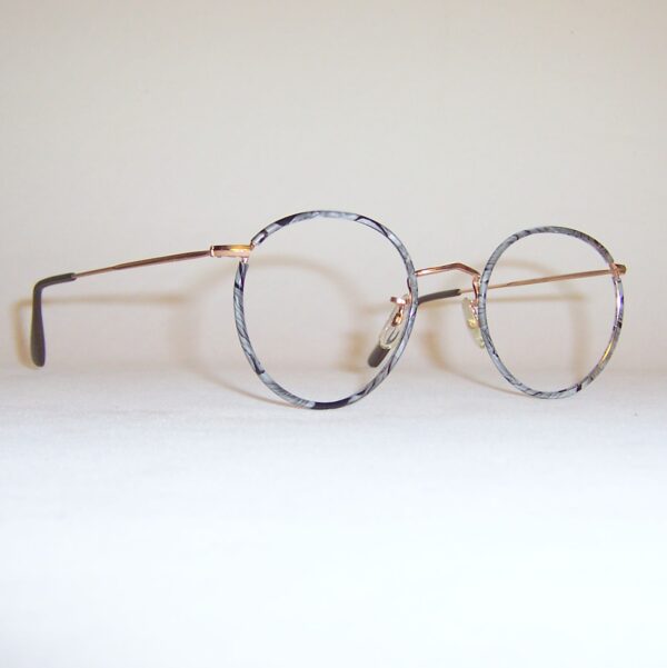 Classic 1970s gold/grey slate Pantoscopic spectacles by Lesbro England - Image 2