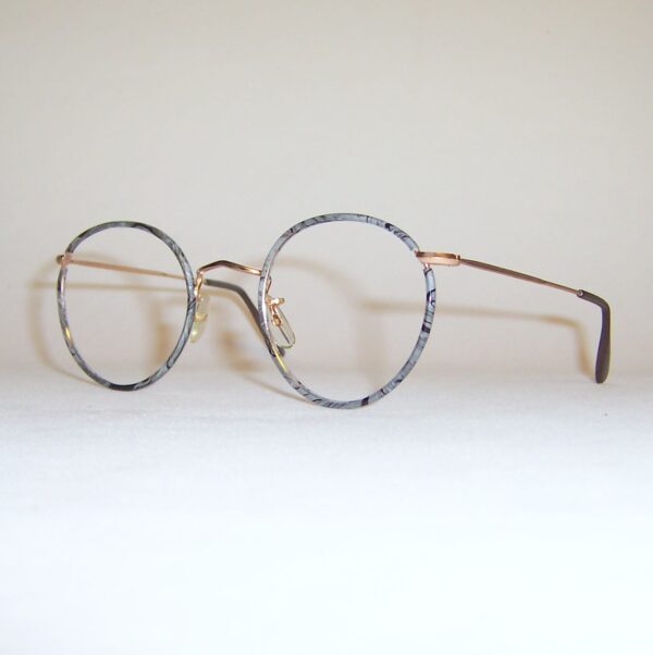 Classic 1970s gold/grey slate Pantoscopic spectacles by Lesbro England - Image 3