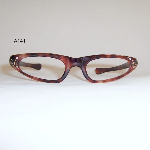 Vintage rhinestone cats eye reading spectacle frame
