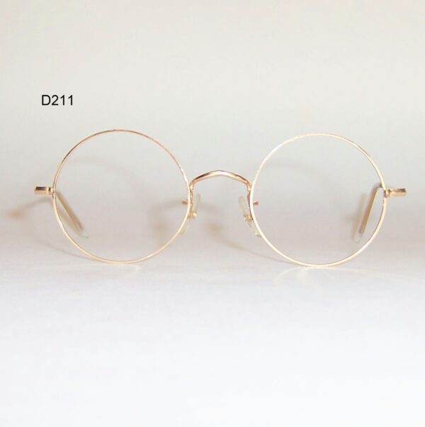 Classic gold filled round eye spectacles by Algha