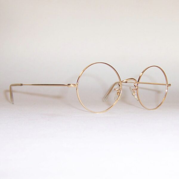 Classic gold filled round eye spectacles by Algha - Image 2