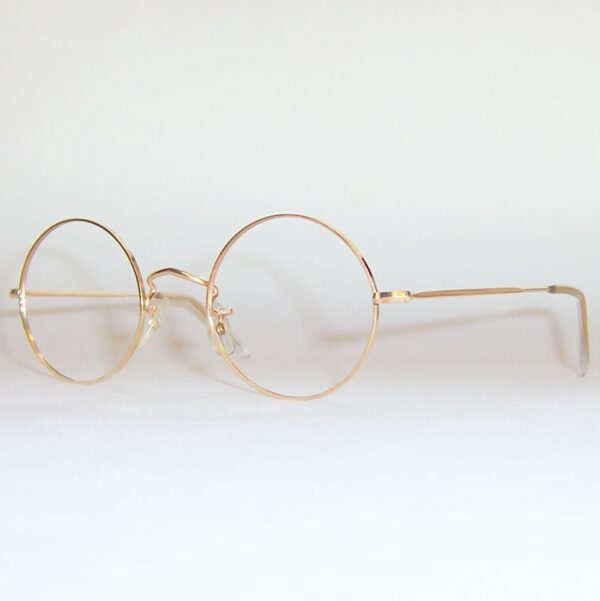 Classic gold filled round eye spectacles by Algha - Image 3