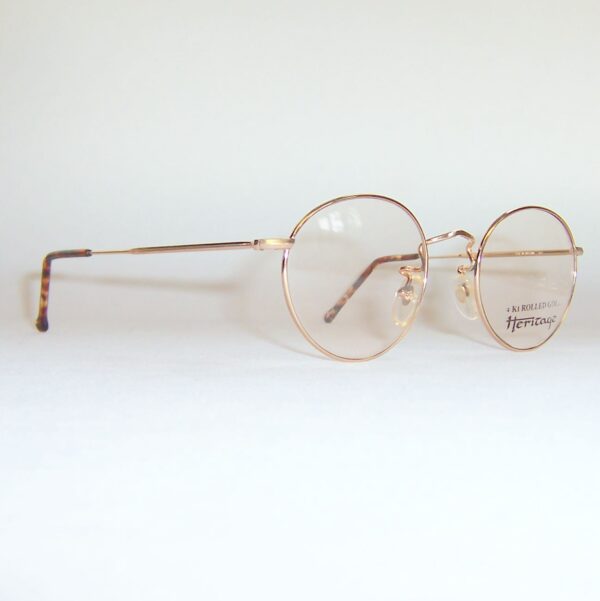 Classic 14kt rolled gold panto eye spectacles - very John Lennon - Image 2