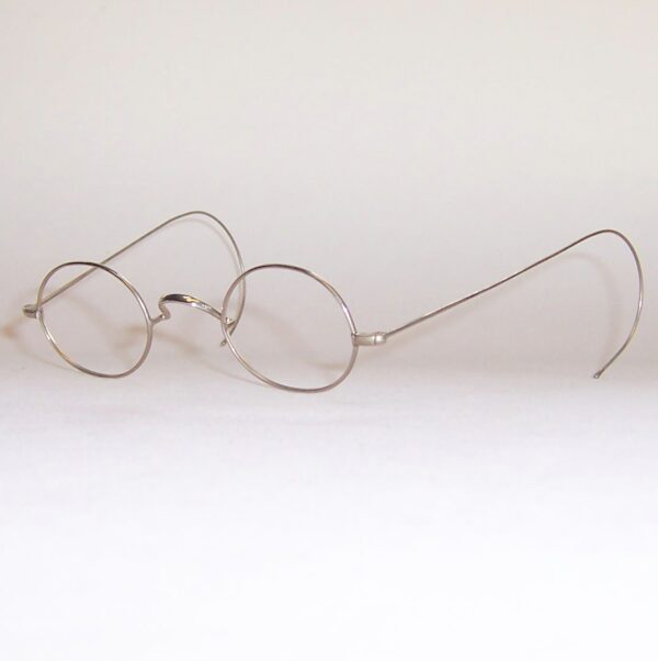 Edwardian nickel oval frame - Image 3