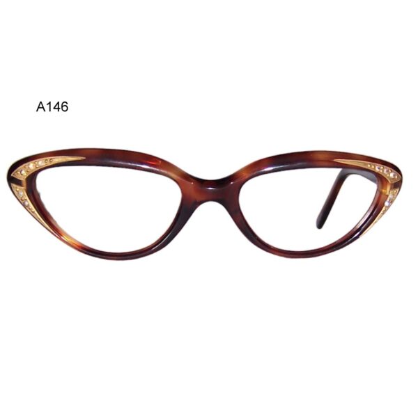 Fancy Rhinestone1950/60s catseye frame