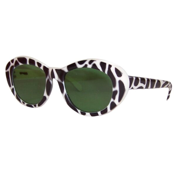 1960s Italian sunglasses with original green glass lenses - Image 3