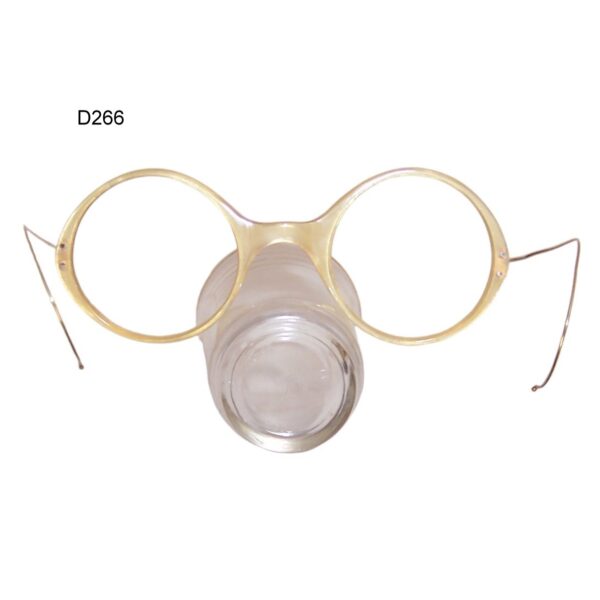 1920/40s unusual acetate and gold fill round eye frame