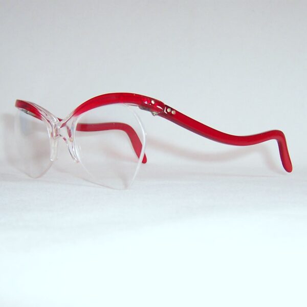 Classic 1950/60's Red Brow line Supra Spectacles - Image 3