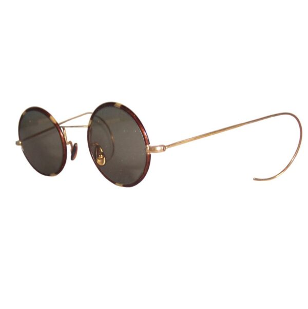 Original 1930/40s sunglasses with original grey glass lenses - Image 4