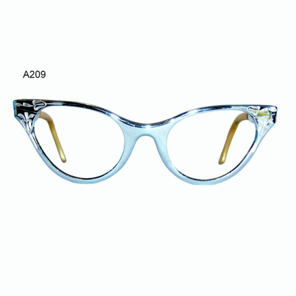 Atomic Age Blue anodised catseye frame