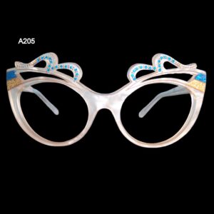 Fancy 1970/80s catseye frame - carnival style