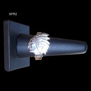 Handmade spoon ring - Indian head "Barber's ring"