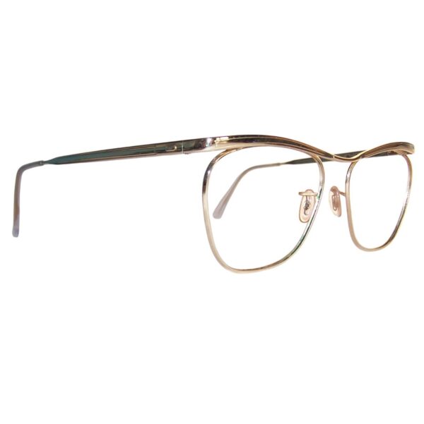 Gold filled 20th century quadra spectacles by Algha - Image 2