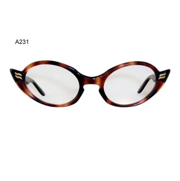 Unusual 1950/60s deco revival catseye frame