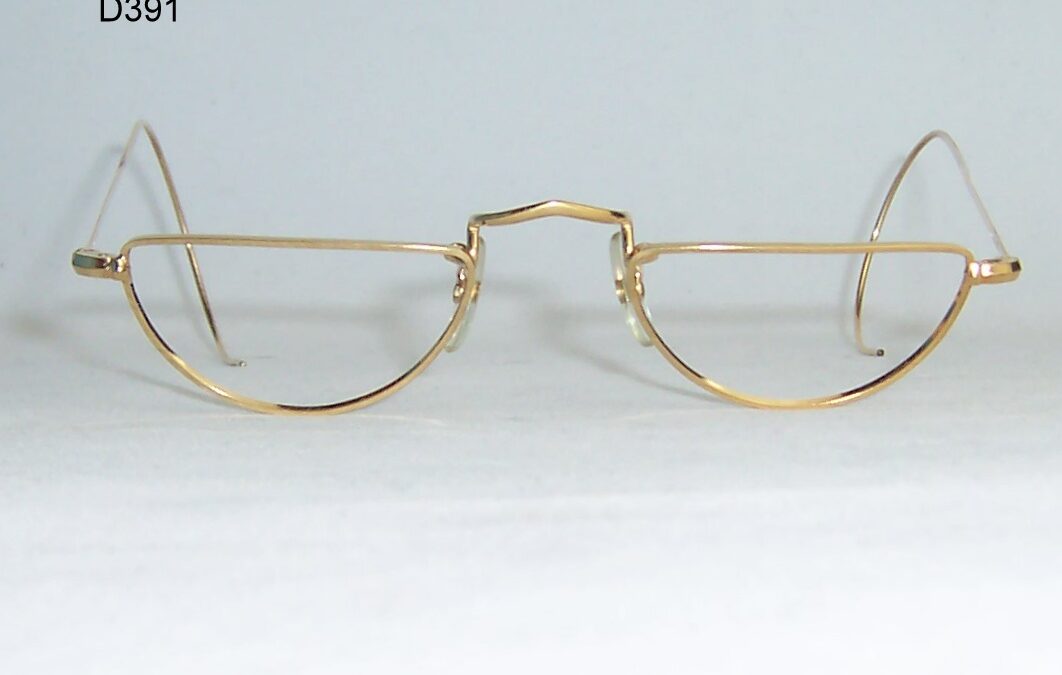 Vintage Gold Filled Algha half eye with Windsor sides – 44×20