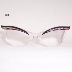 Exaggerated 1950/60's Brow line Supra Spectacles