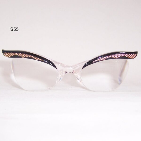 Exaggerated 1950/60's Brow line Supra Spectacles