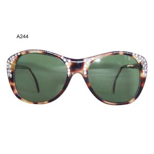 1960s Rhinestone Sunglasses - Original Glass lenses