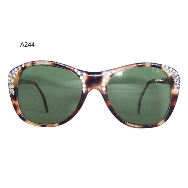 1960s Rhinestone Sunglasses - Original Glass lenses