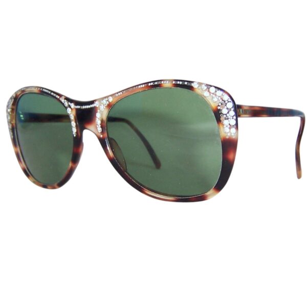 1960s Rhinestone Sunglasses - Original Glass lenses - Image 3