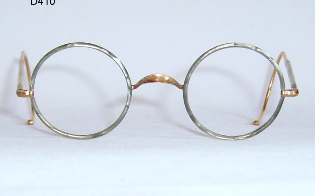 Gold Filled 1920/40s Deco Spectacles – Rare rim colour