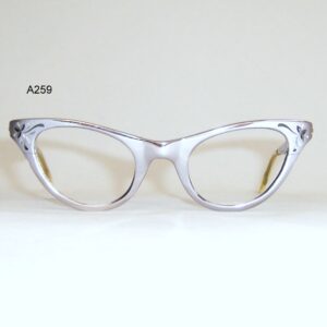 Classic 1960s American Optical catseye frame - anodised aluminium