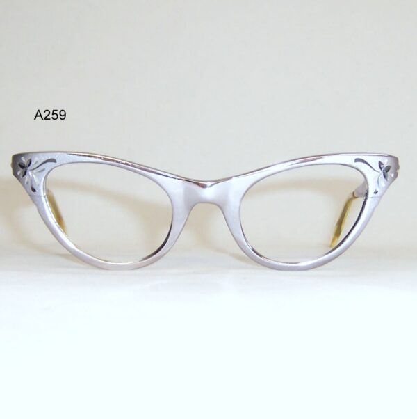 Classic 1960s American Optical catseye frame - anodised aluminium