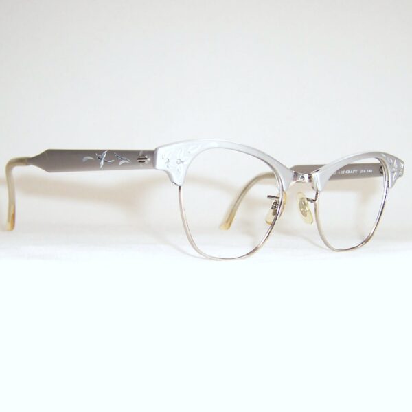 Classic 1960s Artcraft catseye frame - anodised aluminium - Image 2