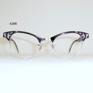 Classic 1960s Artcraft catseye frame - anodised aluminium