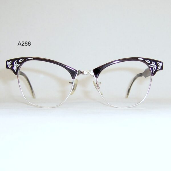 Classic 1960s Artcraft catseye frame - anodised aluminium