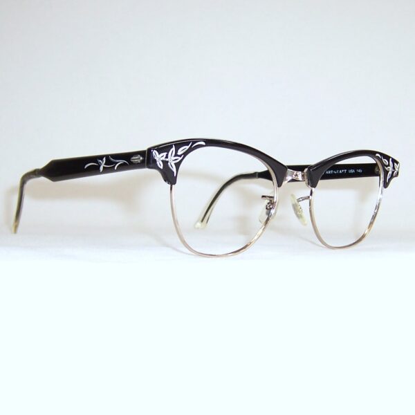Classic 1960s Artcraft catseye frame - anodised aluminium - Image 2