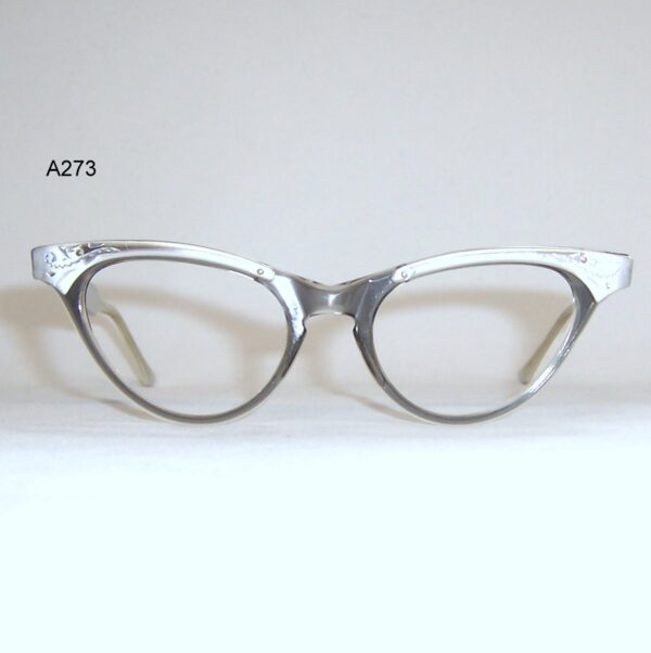 Classic 1960s Styl Rite Optical catseye frame - anodised aluminium