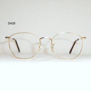 Classic gold filled quadra eye spectacles - Made in England by Algha
