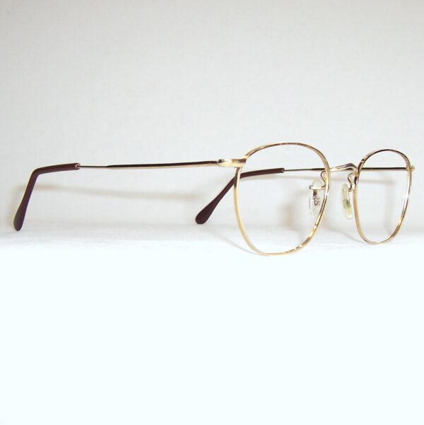 Classic gold filled quadra eye spectacles - Made in England by Algha - Image 2