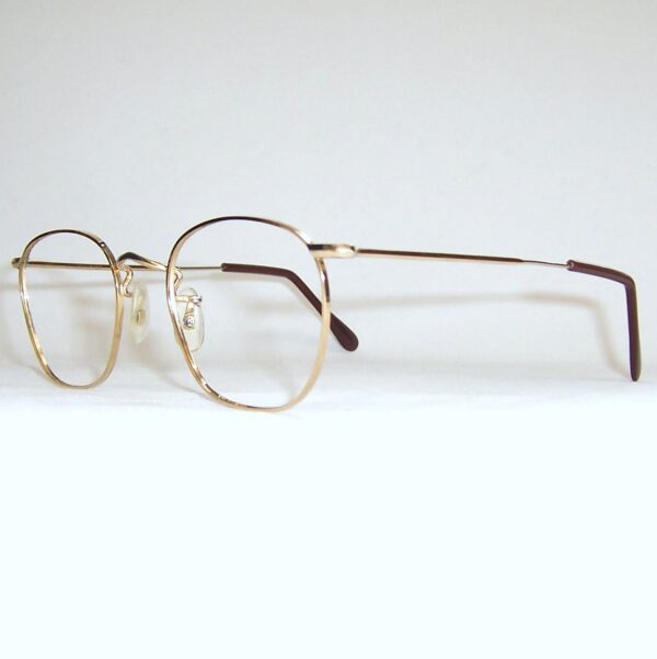 Classic gold filled quadra eye spectacles - Made in England by Algha - Image 3