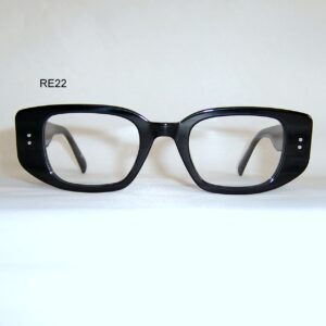 Black 1960/70s style - Ideal theatre/film/everyday wear frame - larger style