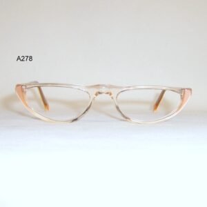 Vintage pink 1970s reading spectacle frame