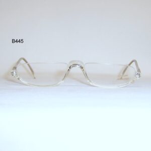 Vintage crystal 1970s reading spectacle frame