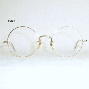 Gold filled 20th century round spectacles by Algha