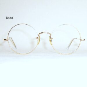 Gold filled 20th century round spectacles by Algha