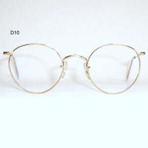 Gold filled Mid 20th century round spectacles by Algha