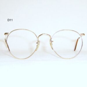 Gold filled Mid 20th century round spectacles by Algha